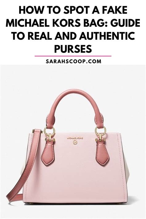 how to spot michael kors fake bag|michael kors authenticity.